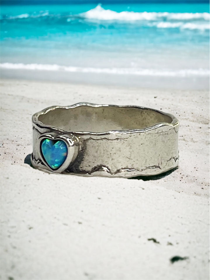 Heart Shape Style Opal Ring