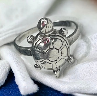 Silver Turtle Ring