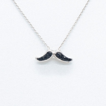 Hipster Mustache Shiny Necklace