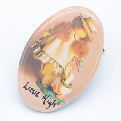Lizzie High  Oval Button Pin